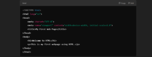 Structure of HTML