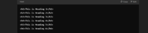 headings html